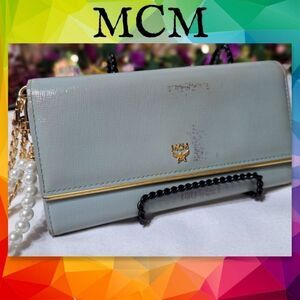 Authentic MCM Tri-Fold Wallet